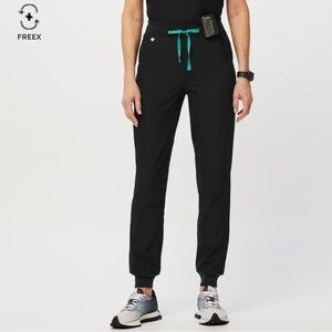 FIGS scrub high waisted Zamora joggers - Black medium